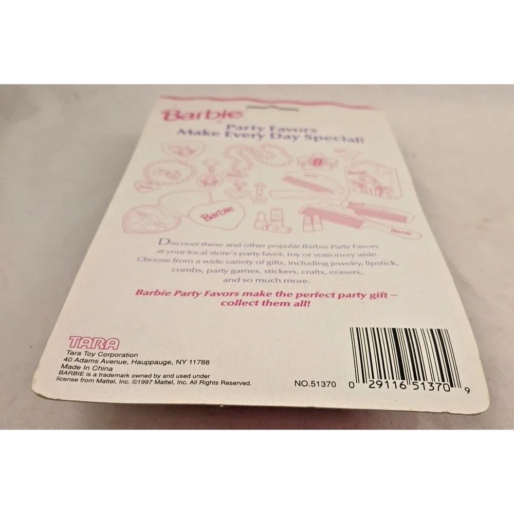 RARE Vintage 1997 Tara Toy Co Barbie Party Favors 4 pk of Pinwheels-SEALED!